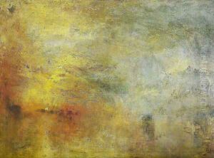 Sun Setting over a Lake by Joseph Mallord William Turner