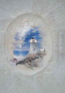 Lowestoffe Lighthouse, c.1827 by Joseph Mallord William Turner