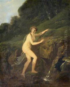 Nymphe A La Cascade by Jacques Antoine Vallin