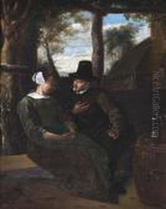 Conversation Galante Sous Une Pergola