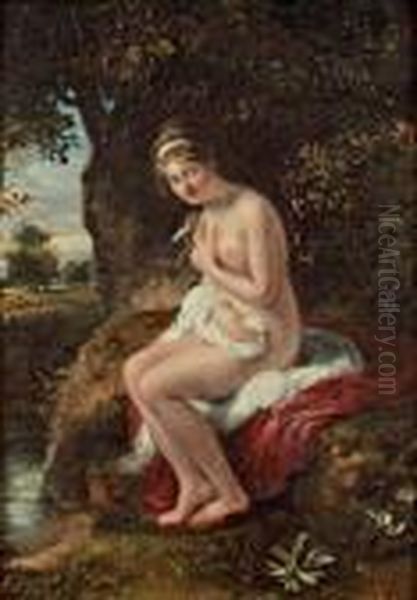 Jeune Femme Pres D'une Riviere - view 1