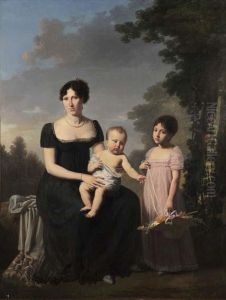Portrait De Famille by Jacques Antoine Vallin