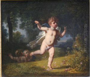 Amour Et Libellules by Jacques Antoine Vallin