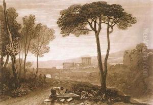Scene in the Campagna, from the Liber Studiorum, engraved by William Say, 1812 by Joseph Mallord William Turner