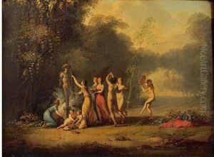 Paysage Avec Sacrifice Antique by Jacques Antoine Vallin