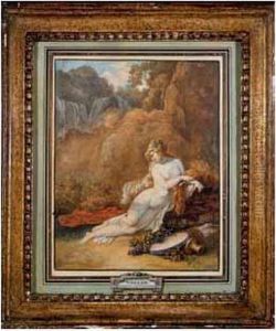 Jeune Bacchante Etendue Aupres