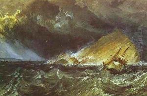 The Mew Stone at the Entrance of Plymouth Sound by Joseph Mallord William Turner