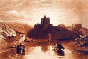 Norham Castle, engraved by Charles Turner 1773-1857 1859-61