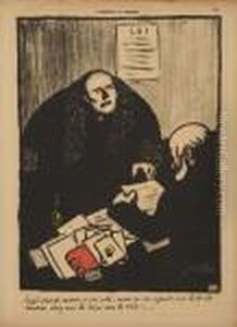 T'assiette Au Beurre by Felix Edouard Vallotton