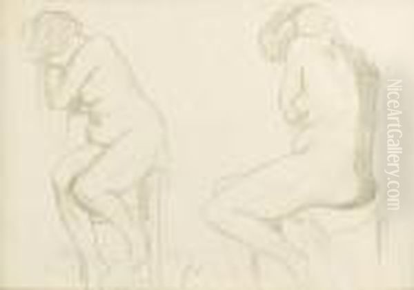 Deux Nus Assis - view 1
