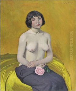 Femme A La Rose