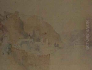 On The Rhine by Joseph Mallord William Turner