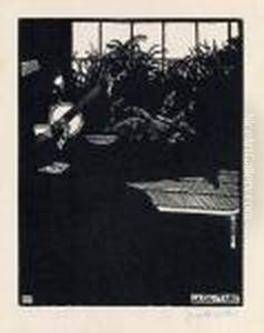 La Flute by Felix Edouard Vallotton