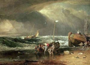 The Iveagh Seapiece, or Coast Scene of Fisherman Hauling a Boat Ashore by Joseph Mallord William Turner