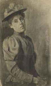 Portrait Helene Chatenay by Felix Edouard Vallotton