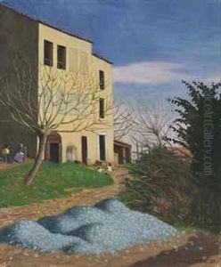 Maison Au Soleil, Cailloux Bleus by Felix Edouard Vallotton
