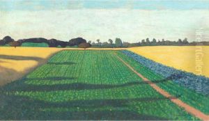 Les Champs, Plateau De La Croix-rouge by Felix Edouard Vallotton