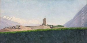 La Tour De Goubing by Felix Edouard Vallotton
