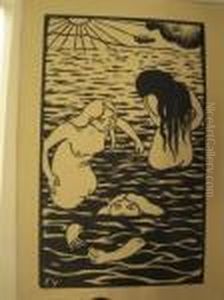 Trois Baigneuses by Felix Edouard Vallotton