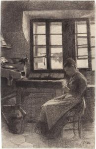 Femme Dans Sacuisine - La Mere De L'artiste Dans
La Cuisine by Felix Edouard Vallotton