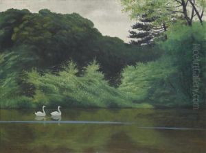 L'ile Du Lac Saint-james by Felix Edouard Vallotton