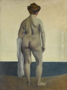Baigneuse Vue De Dos by Felix Edouard Vallotton
