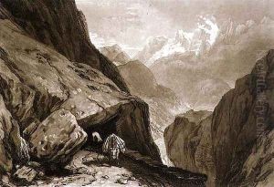Mt. St. Gothard, from the Liber Studiorum, engraved by Charles Turner, 1808 by Joseph Mallord William Turner