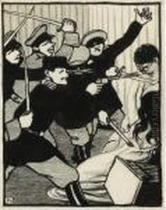 "a L'abattoir. L'union Fait La Force"
Le Canard Sauvage, 28 Juin 1903 by Felix Edouard Vallotton