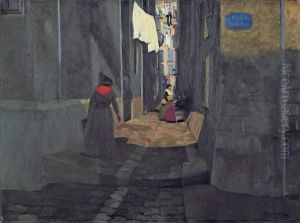 Vieille Rue De Marseille by Felix Edouard Vallotton