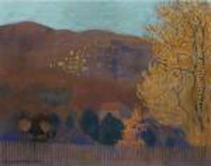 Cagnes In The Evening by Felix Edouard Vallotton