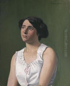 Young Girl by Felix Edouard Vallotton