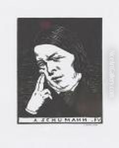 "a. Schumann". by Felix Edouard Vallotton