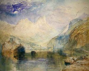 The Lauerzersee with Schwyz and the Mythen