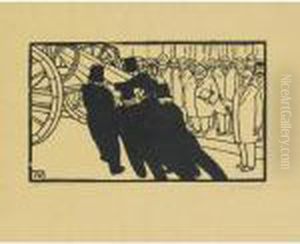Les Necrophores by Felix Edouard Vallotton