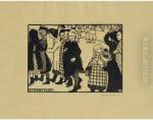 Les Petites Filles by Felix Edouard Vallotton