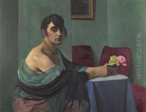 Jeune Fille Aux Roses. 1920.