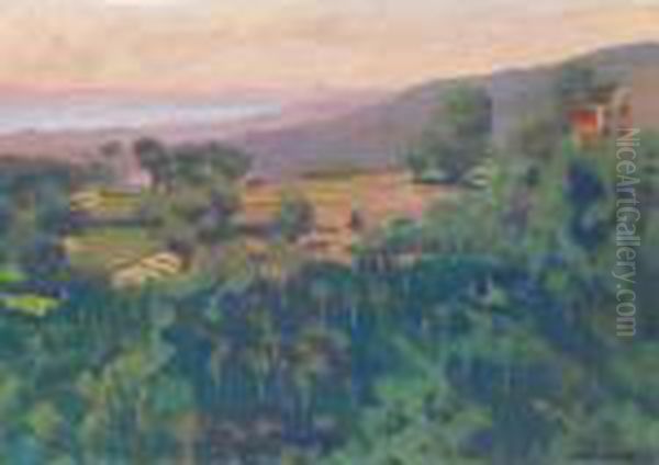 Colline Au-dessus De Cagnes, Le Matin 
Hill Above Cagnes, In The Morning - view 1