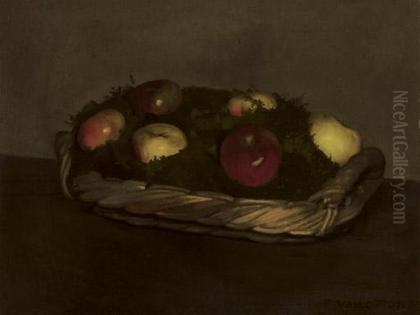 Corbeille De Pommes Rouges Et Jaunes, Um 1887 - view 1