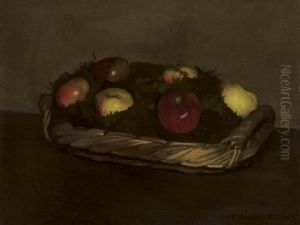 Corbeille De Pommes Rouges Et Jaunes, Um 1887 Corbeille De Pommes Rouges Et Jaunes, Um 1887