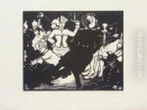 C'est La Guerre (vallotton/georg 212-17) by Felix Edouard Vallotton