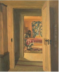 Interieur, Jeune Fille Ecrivant