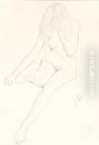 Femme Nue Assise - view 1