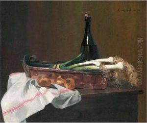Poissonniere En Cuivre by Felix Edouard Vallotton
