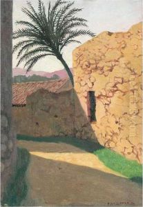 Le Palmier, Cagnes, 1920 by Felix Edouard Vallotton