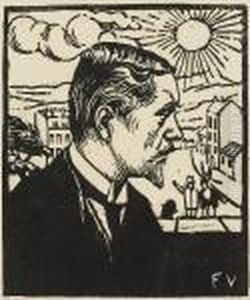 Self Portrait (vallotton & Georg 82 B) by Felix Edouard Vallotton