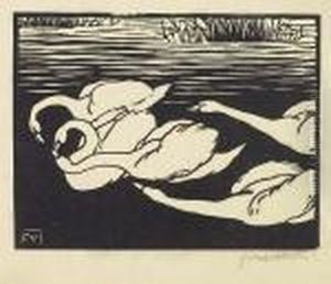Les Cygnes by Felix Edouard Vallotton
