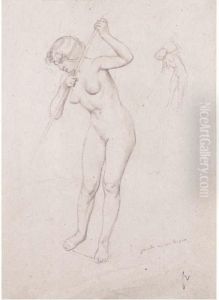 Figurenstudie Zu 'orphee Depece' by Felix Edouard Vallotton