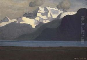 Lac Leman Et Les Dents-du-midi by Felix Edouard Vallotton
