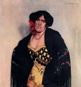 Espagnole Au Chale by Felix Edouard Vallotton