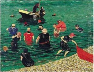 La Baignade by Felix Edouard Vallotton